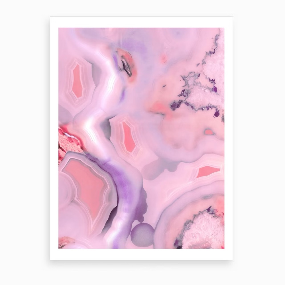 Violet & Gemstone art print 24 x 32”